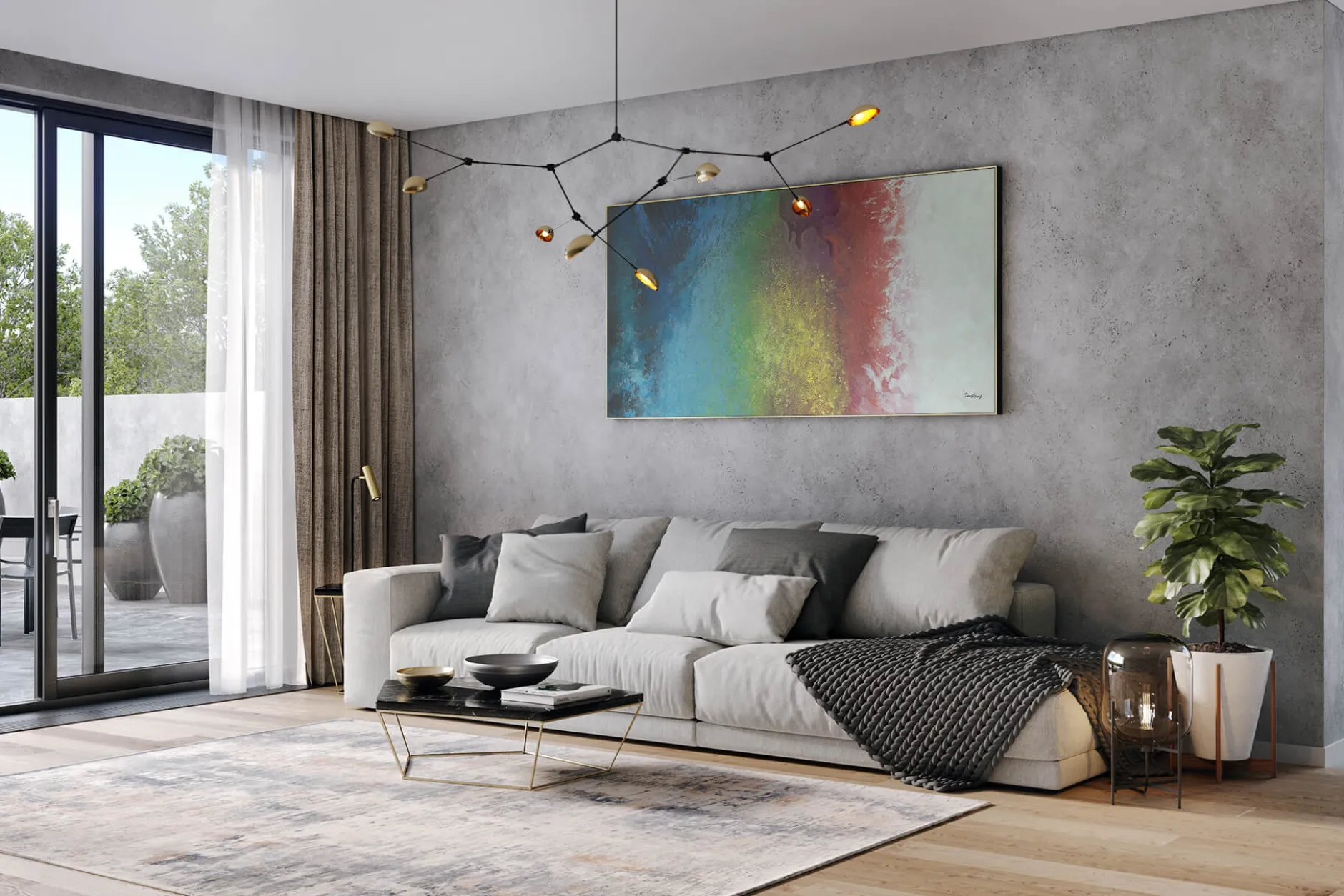 XXL Öl Gemälde 'Universe of Color' | Handgemaltes Unikat