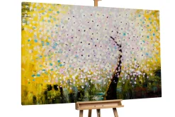 XXL Öl Gemälde 'Verschneiter Baum' | Handgemaltes Unikat