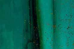 XXL Öl Gemälde 'Vertical Turquoise' | Handgemaltes Unikat