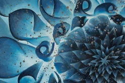 XXL Öl Gemälde 'Vibrant Blue' | Handgemaltes Unikat