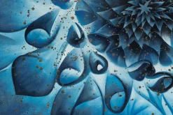 XXL Öl Gemälde 'Vibrant Blue' | Handgemaltes Unikat