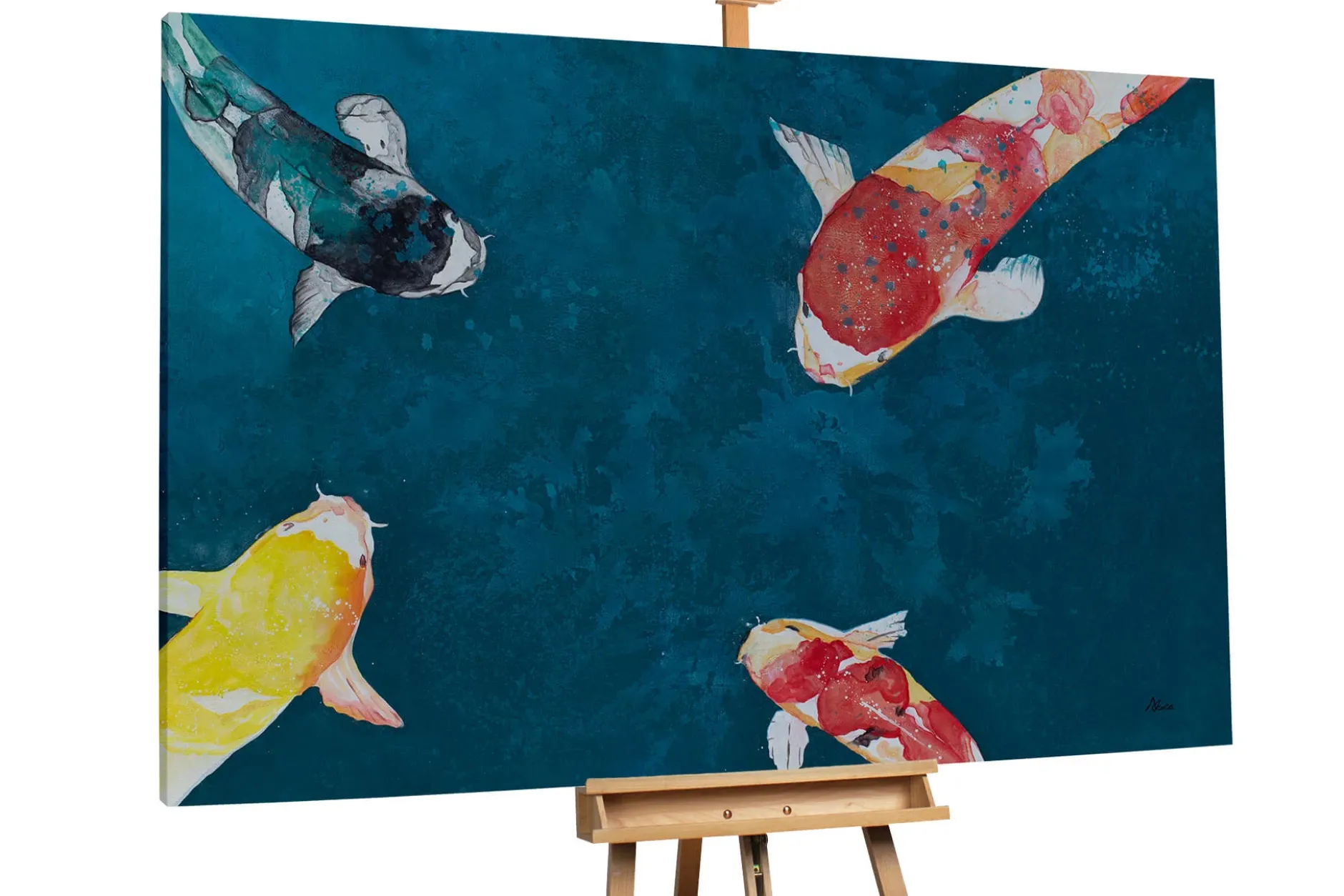 XXL Öl Gemälde 'Vibrant Serenity' | Handgemaltes Unikat