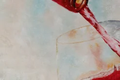 XXL Öl Gemälde 'Vino Veritas' | Handgemaltes Unikat