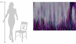 XXL Öl Gemälde 'Violet mountains' | Handgemaltes Unikat
