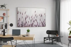 XXL Öl Gemälde 'Violettes Schilf' | Handgemaltes Unikat