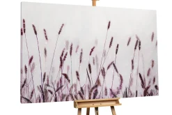 XXL Öl Gemälde 'Violettes Schilf' | Handgemaltes Unikat