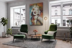 XXL Öl Gemälde 'Vivacious Marylin' | Handgemaltes Unikat