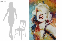 XXL Öl Gemälde 'Vivacious Marylin' | Handgemaltes Unikat