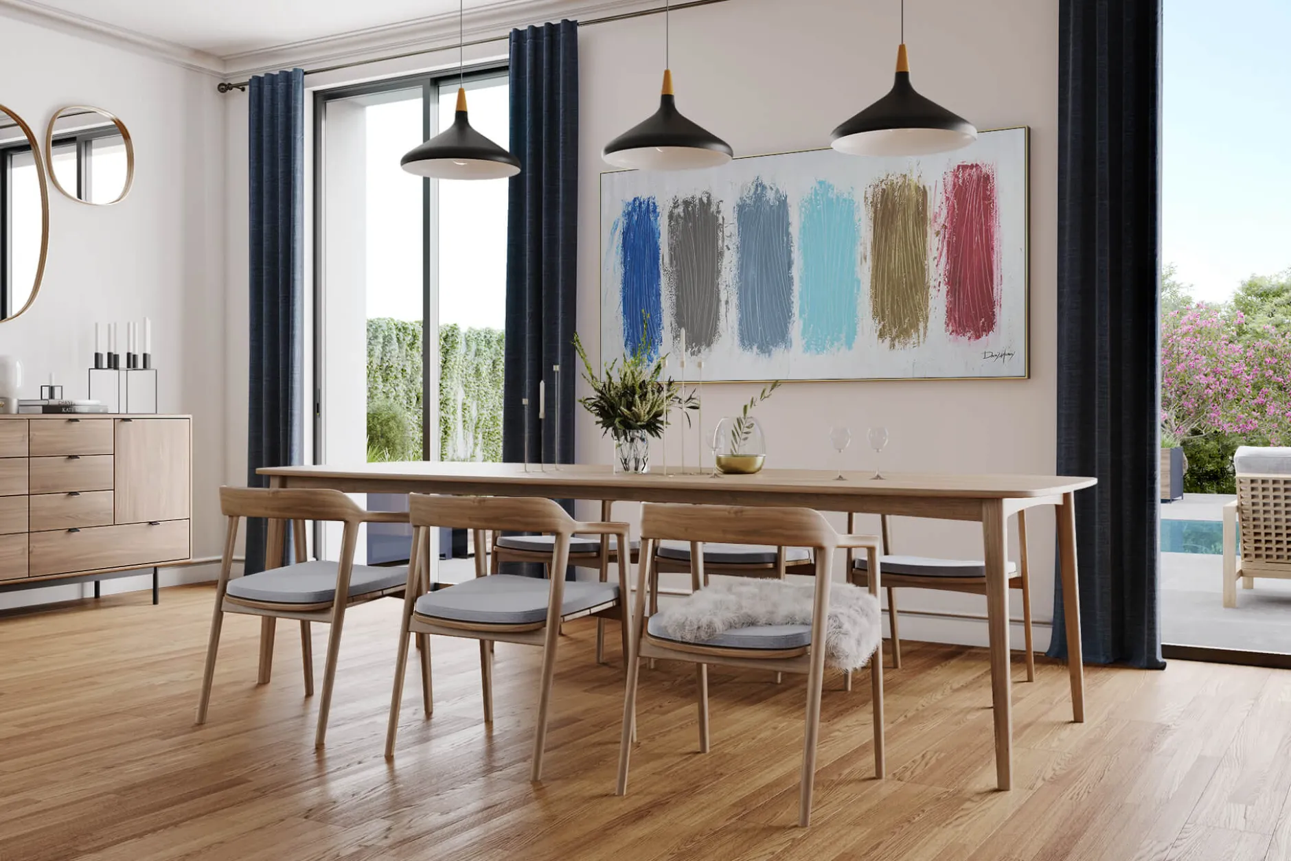 XXL Öl Gemälde 'Vivid Swatches' | Handgemaltes Unikat