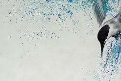 XXL Öl Gemälde 'Vogel des Meeres' | Handgemaltes Unikat