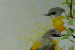 XXL Öl Gemälde 'Vogelgespräche' | Handgemaltes Unikat