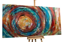 XXL Öl Gemälde 'Vortex of Colours' | Handgemaltes Unikat