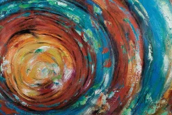 XXL Öl Gemälde 'Vortex of Colours' | Handgemaltes Unikat