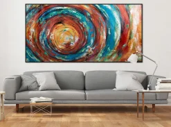XXL Öl Gemälde 'Vortex of Colours' | Handgemaltes Unikat