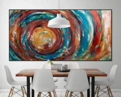 XXL Öl Gemälde 'Vortex of Colours' | Handgemaltes Unikat