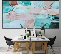 XXL Öl Gemälde 'Watercolours' | Handgemaltes Unikat