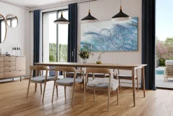 XXL Öl Gemälde 'Wavy Circles' | Handgemaltes Unikat
