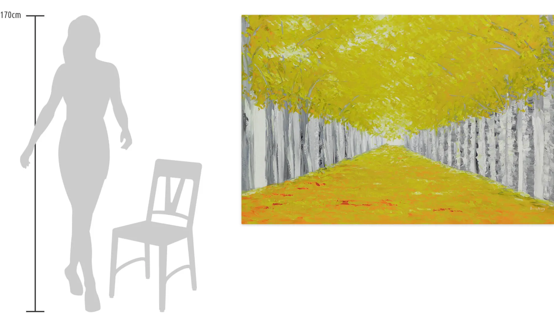 XXL Öl Gemälde 'Weg zum Ruhm' | Handgemaltes Unikat