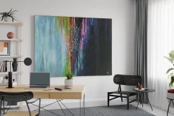XXL Öl Gemälde 'Where Night and Day Meet' | Handgemaltes Unikat
