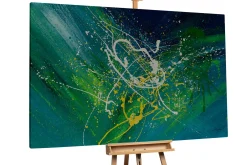 XXL Öl Gemälde 'Wild Splashes' | Handgemaltes Unikat