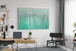 XXL Öl Gemälde 'Winterlicher Eistraum' | Handgemaltes Unikat