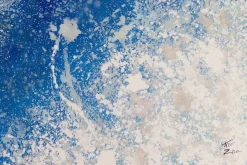 XXL Öl Gemälde 'Winterlicher Eisfluss' | Handgemaltes Unikat