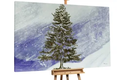 XXL Öl Gemälde 'Wintermärchen' | Handgemaltes Unikat