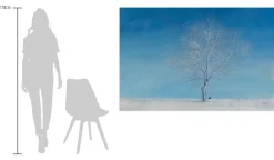 XXL Öl Gemälde 'Winterpanorama' | Handgemaltes Unikat