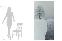XXL Öl Gemälde 'Winterspaziergang' | Handgemaltes Unikat