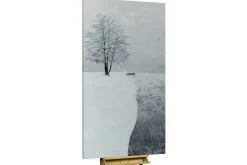 XXL Öl Gemälde 'Winterspaziergang' | Handgemaltes Unikat