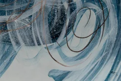 XXL Öl Gemälde 'Winter Swirl' | Handgemaltes Unikat