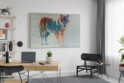 XXL Öl Gemälde 'Wolfsmärchen' | Handgemaltes Unikat