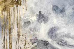 XXL Öl Gemälde 'Wolkenschauer' | Handgemaltes Unikat