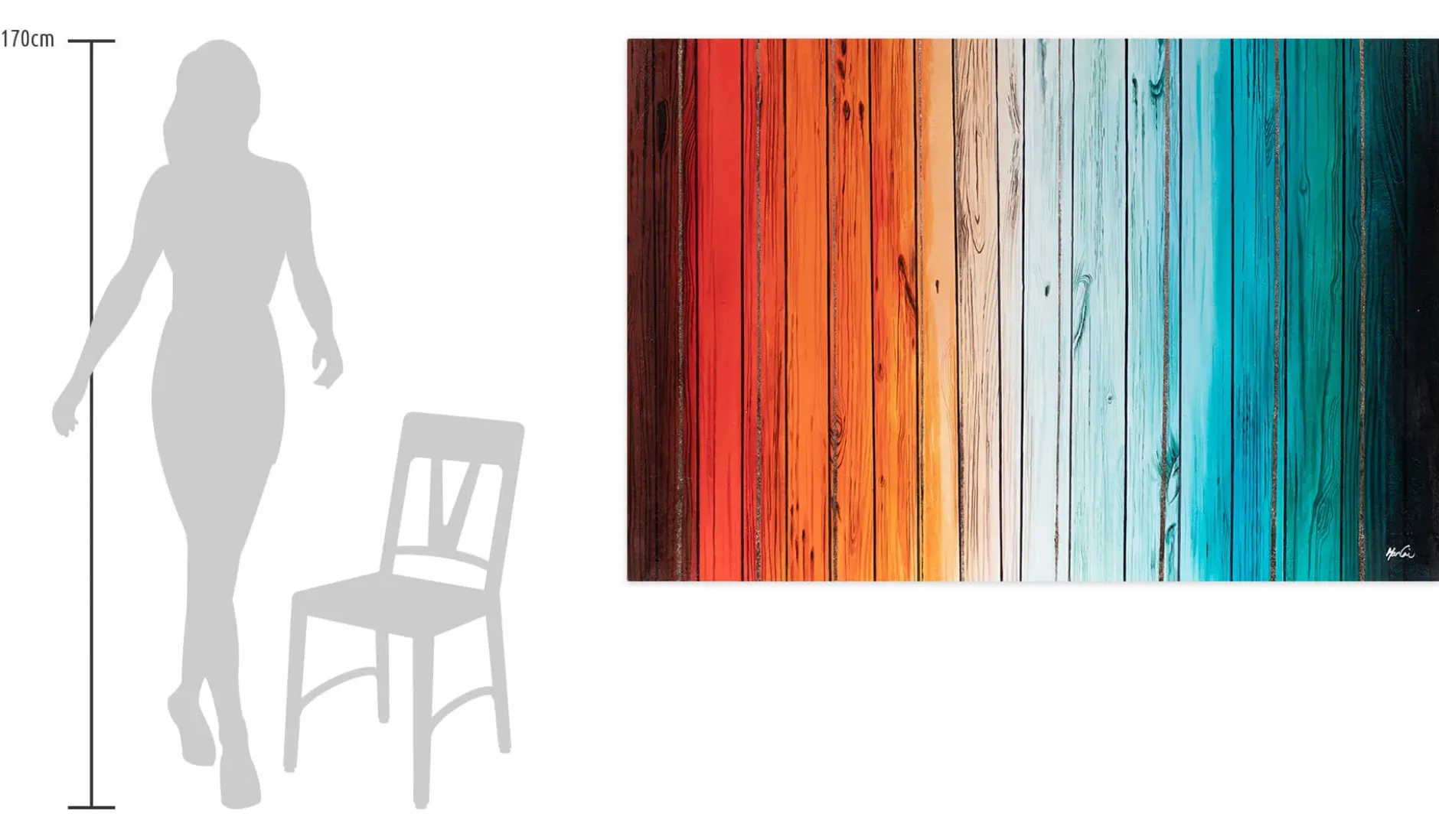XXL Öl Gemälde 'Wood Spectrum' | Handgemaltes Unikat