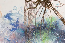 XXL Öl Gemälde 'World of Dragonflies' | Handgemaltes Unikat