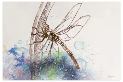 XXL Öl Gemälde 'World of Dragonflies' | Handgemaltes Unikat