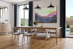 XXL Öl Gemälde 'World of Rainbows' | Handgemaltes Unikat