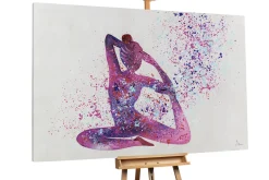 XXL Öl Gemälde 'Yoga in Colours' | Handgemaltes Unikat