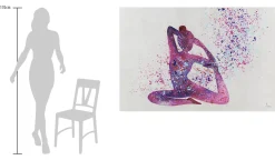 XXL Öl Gemälde 'Yoga in Colours' | Handgemaltes Unikat