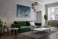 XXL Öl Gemälde 'Zappy Zebra' | Handgemaltes Unikat