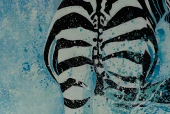 XXL Öl Gemälde 'Zappy Zebra' | Handgemaltes Unikat