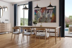 XXL Öl Gemälde 'Zebra Ensemble' | Handgemaltes Unikat