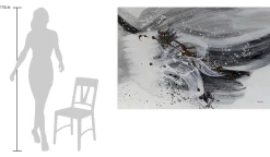 XXL Öl Gemälde 'Zeichen des Windes' | Handgemaltes Unikat