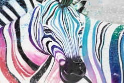 XXL Öl Gemälde 'Zweisamkeit der Zebras' | Handgemaltes Unikat